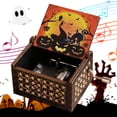 thumbnail image 3 of Caja Música Tallada Retro Con Manivela Del para Halloween, 3 of 9