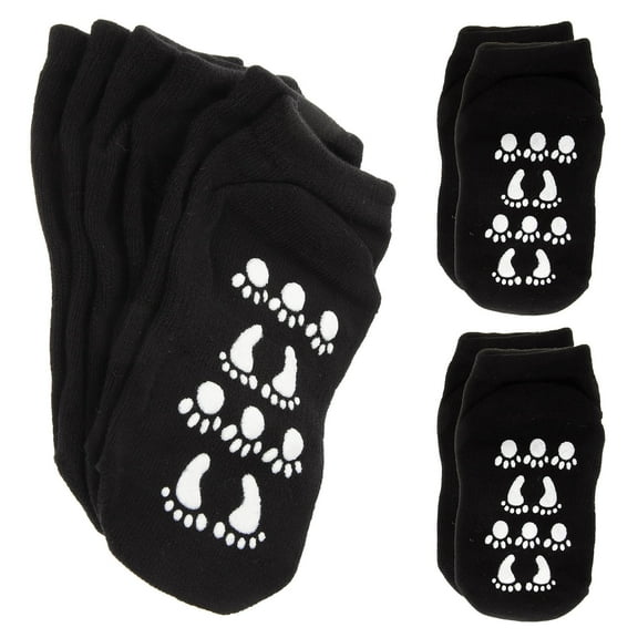 OUNONA 5 Pairs Kids Grip Socks Low-cut Cotton Breathable Trampoline Use