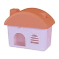 thumbnail image 2 of Fzaqwen Hamster Hide House Cage Small Animal Habitat for Dwarf Hamsters Rat Hedgehog Orange, 2 of 9