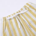 thumbnail image 4 of WhouRiu Toddler Boys Pants Summer Drawstring Waist Striped Pants Children Fashion Breathable Trousers Yellow,Sizes 3-4, 4 of 5