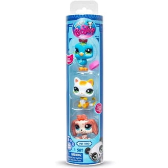 Basic Fun Littlest Pet Shop Wild Vibes Axolotl Rhino Iguana 3-Pack