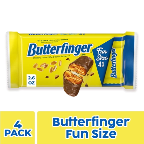 Butterfinger fun size Crispety Crunchety Peanut-Buttery On-The-Go Sweet Treat