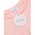 thumbnail image 5 of Arshiner Girls Casual Twist Front Light Weight Sweatshirt Colorblock Tie Dye Printed Long Sleeve Crop Tops Pullover Size 7-8 Years Tie Dye Print 1 130, 5 of 7