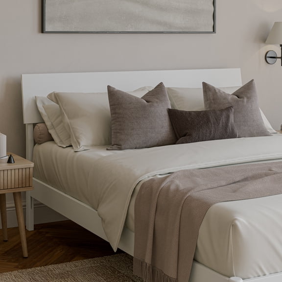 Bradford Queen Solid Wood Headboard in White