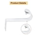 thumbnail image 4 of Soporte de cortina de montaje en techo de 3 piezas, soporte para cortinas para varilla de 1 pulgada, blanco, 4 of 7