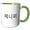 Green/White, variant on 3drose, Jennifer - My Name in Korean Characters Personalized Hangul Writing, 15oz Mug