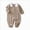 A20--Khaki, variant on 3-6 Months Newborn Bodysuit Baby Romper Spring Fall Long Sleeve Cotton Crawling Outfit Bodysuit Warm Home Wear Light Gray Baby Gift