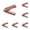 Khaki 6PCS, variant on FRCOLOR Beard Comb Portable Comb Wooden Comb Combs Folding Pocket Comb Foldable Hairstyling Brush Hair Comb Portable Mustache Comb Modeling Folding Comb Accessories