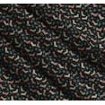 thumbnail image 3 of Soimoi Black Cotton Voile Fabric Snowflakes & Socks Winter Theme Fabric Prints By Yard 42 Inch Wide, 3 of 7