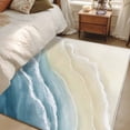 thumbnail image 4 of 2.7'x5' Area Rugs, Haze Blue Beach Coastal Indoor Outdoor Area Rug for Living Room Bedroom, Summer Ocean Nautical Seaside Washable Bathroom Rugs Kitchen Floor Carpet Mats Home Decor Aesthetic, 4 of 8