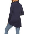 thumbnail image 3 of Resicozy Lightweight Cardigans for Women Casual Fall Sweaters with Pocket Long Sleeve Shrugs Navy L, 3 of 3