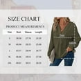 thumbnail image 3 of TEMOFON Hoodies for Women Long Sleeve Waffle Pullover Sweatshirts Fall Casual V Neck Sweatshirt Ladies Comfy Trendy Armygreen Hoody S, 3 of 9