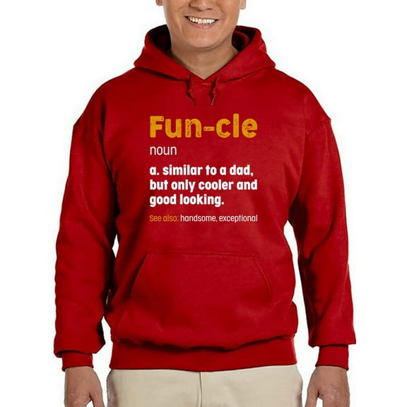 Fun-cle Hoodie Men -GoatDeals Designs, Male Large