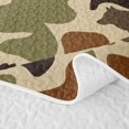 thumbnail image 5 of Manfei Wild Wolf Bed Spread Queen,Kawaii Squirrel Queen Coverlet Set,Brown,3pcs, 5 of 7