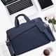 thumbnail image 5 of Mochila para laptop de 15.6 pulgadas de color azul oscuro, tela repelente al agua, para hombres, maletín de negocios casual o escolar, maletín de negocios, 5 of 7