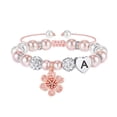 thumbnail image 1 of Pulseras con Iniciales de Cuentas MONOOC Perla Rosa Con Corazón de Estrás, 1 of 7