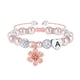 thumbnail image 1 of Pulseras con Iniciales de Cuentas MONOOC Perla Rosa Con Corazón de Estrás, 1 of 7