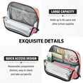 thumbnail image 5 of Standing Pencil Case with Base Large Capacity Stationery Pouch Pen Bag with Zipper for Women Men Autumn Leaves Falling, 5 of 7