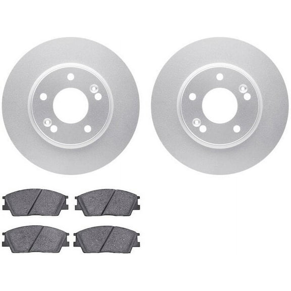 Front Brake Pad and Rotor Kit - Compatible with 2020 - 2022 Kia Soul 2.0L 4-Cylinder 2021