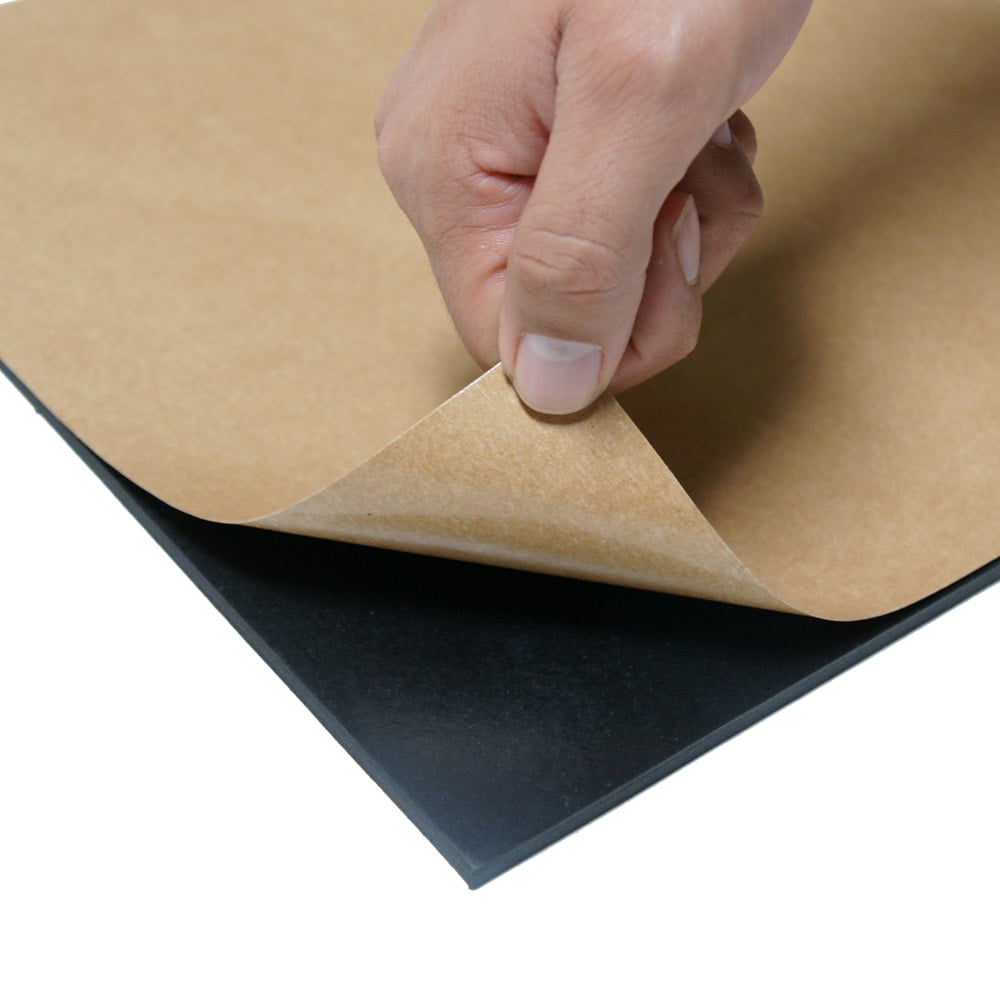 3/16 Thick x 12 Wide x 24 Long USA Sealing Neoprene Foam Sheet with Acrylic Adhesive on Both Sides 