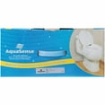 "AquaSense Raised Toilet Seat, 4"" Height, NonElongated, 300 lbs Capacity, White"