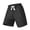 (Casual 65)Black, variant on Summer Shorts for Men Solid Color Breeches Fashion Casual Elastic Drawstring Outdoor Sports Hiking Loose Short Pants