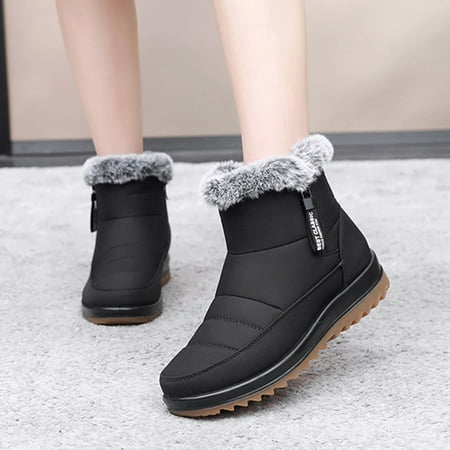 

Yinguo Winter Comfortable Cotton Shoes Anti Slip Boots For Women Snow Boots Waetpoof