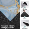 thumbnail image 3 of Blue Marble Gold Line Pattern Kitchen Rugs Sets Of 3,Kitchen Runner Rugs Non Skid Washable,Decorative Kitchen Floor Mats for Kitchen,Sink,Laundry,17"x30"+ 17"x47" + 17"x59", 3 of 6