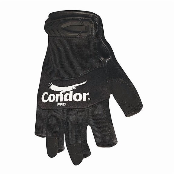 Manufacturer Varies Mechanics Gloves, Synthetic Leather Palm, S, Black 42KZ54