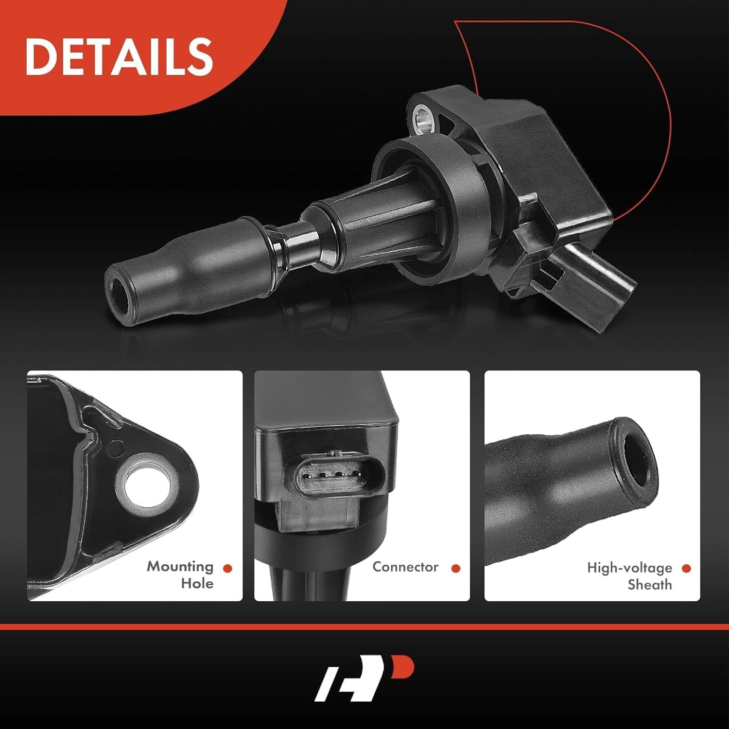 A-Premium Ignition Coil Pack Compatible with Hyundai Elantra Kona Sonata Tucson Veloster Kia Forte5 Optima Soul L4 1.6L 4-PC Fits select: 2018 HYUNDAI TUCSON VALUE/LIMITED