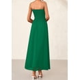 thumbnail image 2 of Vestido de invitada de boda PRETTYGARDEN Tube Top Maxi Verde Oscuro, 2 of 9