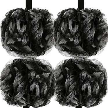 Shower Loofah Sponge 4Pack,Body Wash Scrubber Exfoliator Loofa,Men Women Bathing Accessorie
