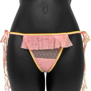 Rainbow Bright Tied Waist Thong Medium Pink