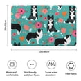 thumbnail image 3 of Border Collie Dog and Flower Florals Bathroom Rugs Mat,Non Slip Microfiber Bathroom Rug,Rubber Backing,Soft Bathroom Mats for Bathroom Floor,Tub and Shower,20x32in(50x80cm), 3 of 5