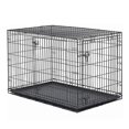 thumbnail image 1 of Jaula de metal plegable para perros, Jaulas para perros Jaula pequeña para mascotas de peluche, Jaula plegable para perros, Puerta única, Negro, 1 of 5