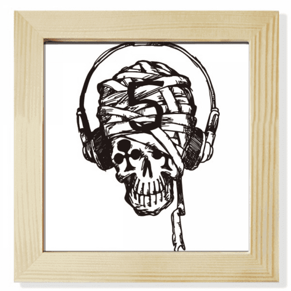 Headset l Music Pattern Illustrate Square Picture Frame Wall Tabletop Display