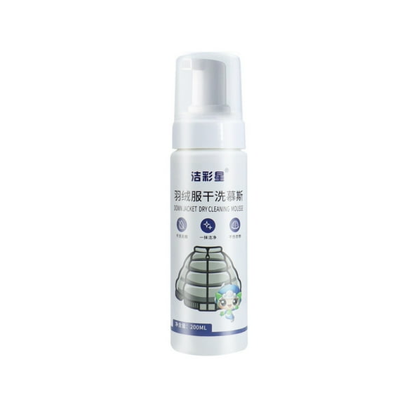 TopLLC Cleaning Supplies Multi-purpose Dry Cleaning Clothing Cleansing Foam Rinse Convenience Down Jacket Wash- Spray 200ml for Home