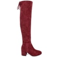 thumbnail image 2 of Sugar Womens Ollie Faux Suede Round Toe Over-The-Knee Boots, 2 of 3