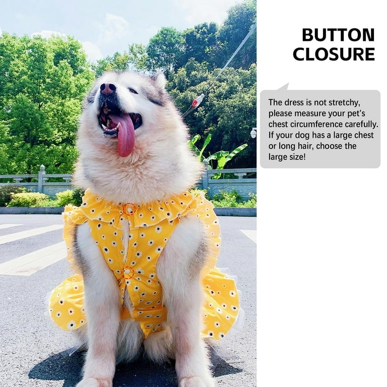 Dog Princess Dress For Large Dogs Girl Cotton Dog Clothes Cute Puppy Plaid  Dress With Lace Medium Dogs Birthday Outfit Fashion Sweet Pet Dresses For  ...