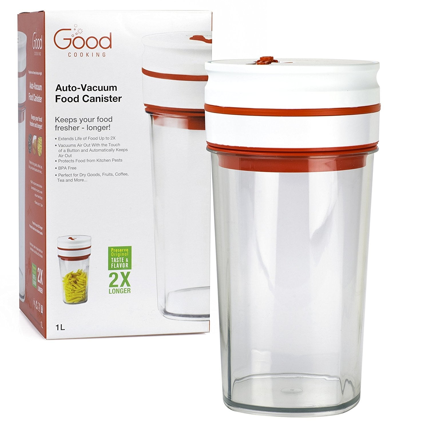 Vacuum Seal Food Storage "Smart" Canister Electronic AutoVacuum