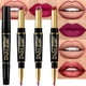 thumbnail image 1 of ZHAOCHENG Juego de 3 lápices labiales y delineadores de labios en color morado, vino, malva y rojo ciruela para mujer, lápiz labial mate de 24 horas DNM y lápiz delineador de labios de larga duración,, 1 of 5