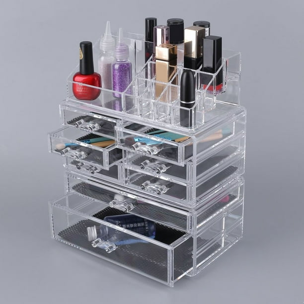 Extra Large 5 Tier Acrylic Cosmetics Case Makeup Box Multifunctional Make Up Organizer