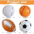 thumbnail image 2 of 4 Pieces Inflatable Beach Ball 40cm Inflatable Water Ball PVC Soccer Basketball Baseball Football Beach Ball Beach Ball for Pool Beach or as Diameter Decoration, 2 of 5