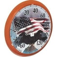 thumbnail image 3 of 13.25" Bald Eagle With American Flag Dial Thermometer Bold & Vibrant S, Each, 3 of 3