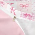 thumbnail image 4 of meiyoeat Cute Coquette Bow Twin Duvet Cover For Kids,Pink Bowknot Initial Letter K Twin Bedding,Pink Reversible,2-Piece(No Comforter), 4 of 6
