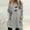 Gray, variant on asdoklhq Christmas Turtleneck Sweater Women Christmas Round- Neck and Winter Loose Solid Pocket Warm Long Sleeve Blouse Blue XL