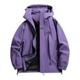 thumbnail image 4 of GEWSEY Women Ski Jacket Waterproof Insulated Winter Snow Coat for Skiing Snowboarding Rain Coats Oversize Unisex (Purple, XXL), 4 of 9