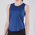 thumbnail image 2 of Jalioing Quick Dry Tops for Women Casual Loose Running Sport Tank Tops Lightweight Sleeveless Plain Athletic Shirts, 2 of 6