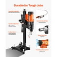 thumbnail image 6 of KFFKFF Diamond Core Drilling Machine, 0.8-10 in Drilling Range, Stand-Mounted Wet and Dry Core Drill Rig with 10 Bits, 2-Speed 470/800 RPM, UNC1 1/4-7 Thread, 2500W for Concrete, Brick, and Stone, 6 of 9