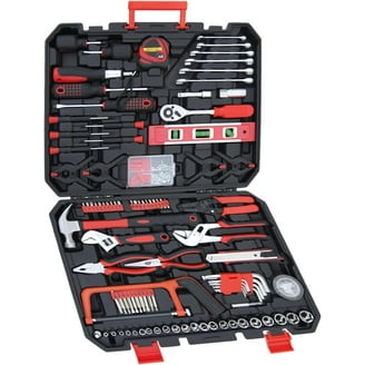 CARTMAN 168 Piece Tool Set, Household Repair Kit, Plastic Storage